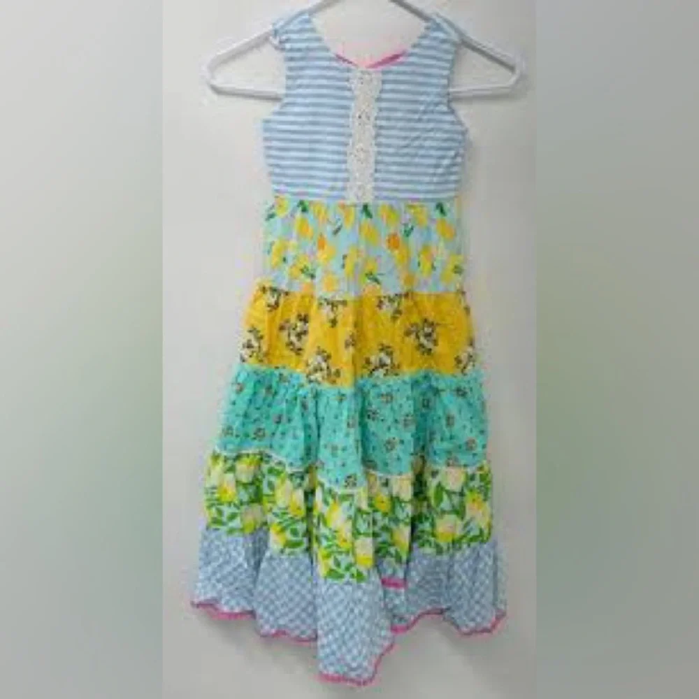 New Matilda Jane Brand Sweet Treat Maxi Dress Girls Teen Size 12 Floral Flower - Picture 7 of 15